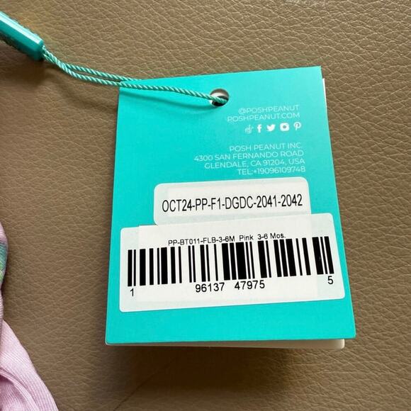 Posh Peanut Flutterby Bow Leggings 3–6M Bamboo Butterfly NWT - Picture 7 of 9